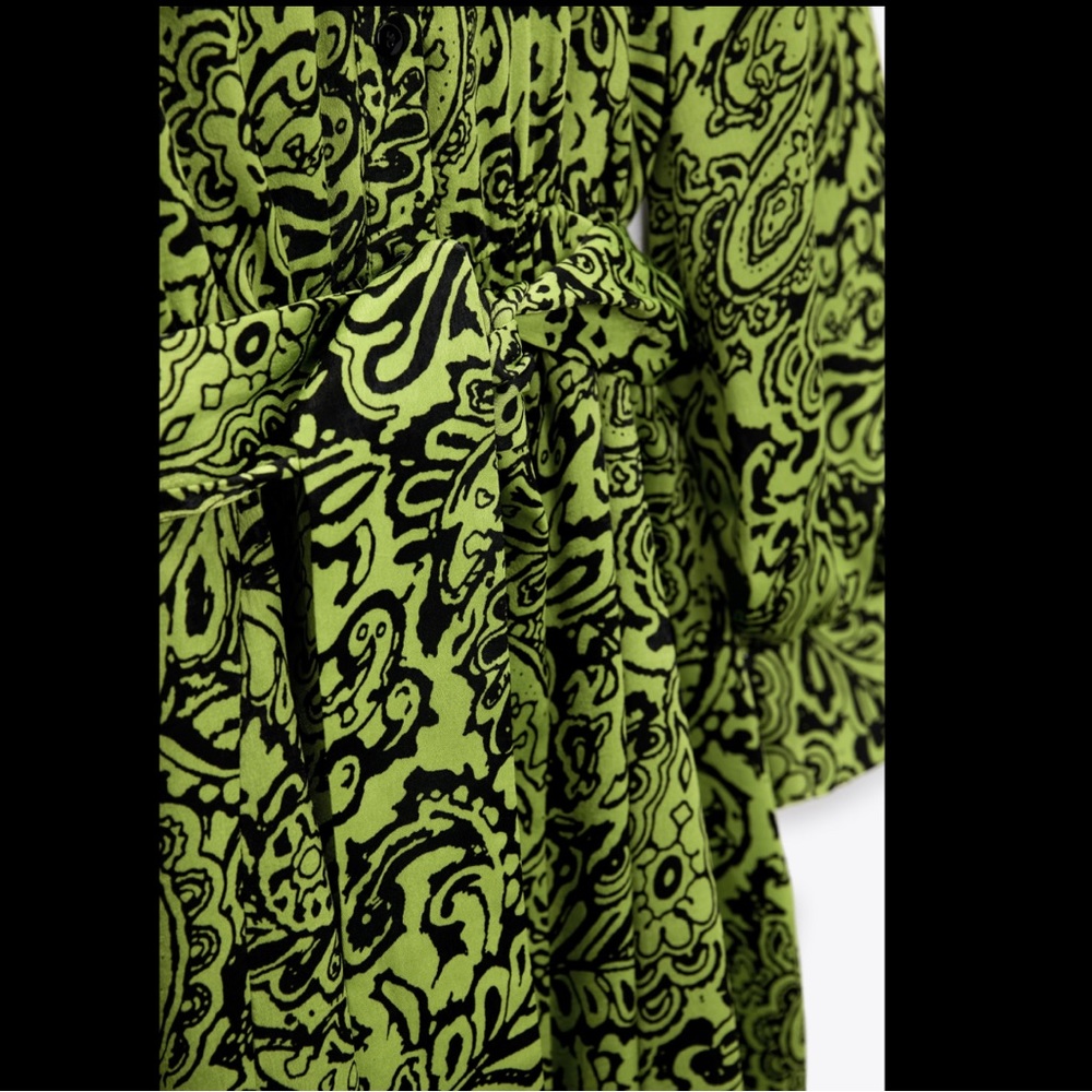Zara printed mini dress - Picture 5 of 8
